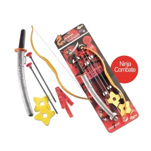 Brinquedo ninja combate com 7 pcs 3082 toyer