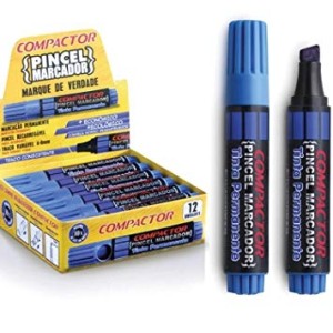 Pincel recarregavel marcador vermelho c/12 pçs 882002 3561 compactor