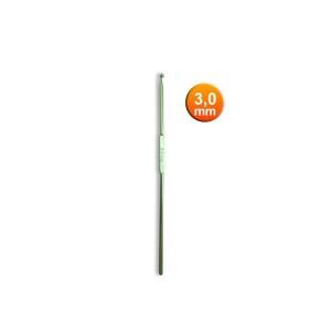 Agulha  crochê n.3.0  c/12pçs  2629 ac30 aluminio nvc