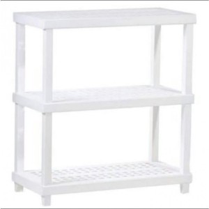 Estante branca c/1pç c/3 prateleiras multi-uso 809