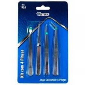 Pinça grande cartela c/4pçs  (ferramenta) ar12  1924 western123util