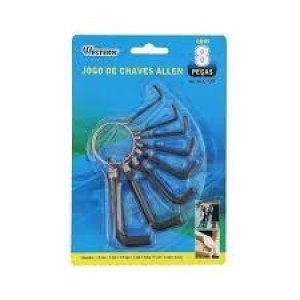 Jogo chave allen c/8pçs alc-09 western