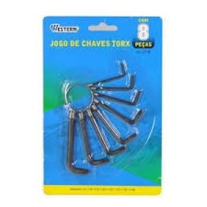 Chave torx jt-8 jogo c/8pçs t9at40