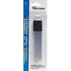 Lamina estilete largo l-10 c/10pçs western