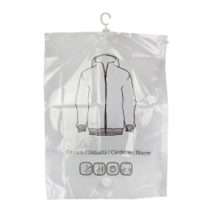 Saco a vacuo com cabide m c/1pç 67x90x0,012cm ck5109