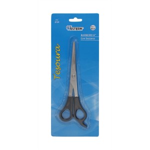 Tesoura barbeiro c/descanso 6.5  ref:2131 c/1pç