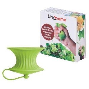 Espremedor de limão com bico e tampa silicone c/1pç  su181305