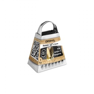 Ralador pequeno inox n°3,3  4 faces c/1pç  8,5cm sl0227 original