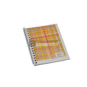 Caderneta 1/8 96fls  flexível com 10 pçs  credeal  215067