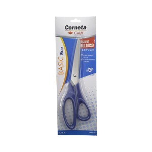 Tesoura basic blue multiuso 8 1/2  c/1pç  2481018