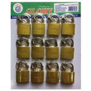 Cadeado glory 38/38/38 c/12 peças
