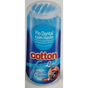 Fio dental com haste pct c/10unid  para bolsa 8647 cotton