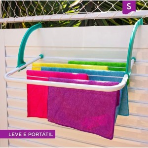 Varal portatil click aço 52x35cm c/1pç  151040