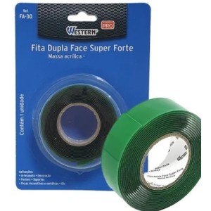Fita dupla face verde forte fa-30 30mmx2mt c/1pc