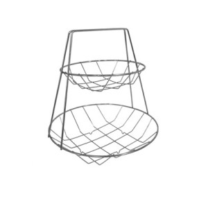 Fruteira dupla cromada c/1pç 8788 estilqui