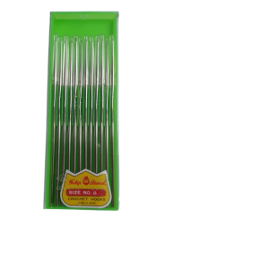 Agulha de crochê aço n.8 c/ 12 pçs tulipa
