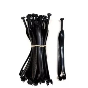 Tira de chinelo preta 39/40 c/10 pares explendor