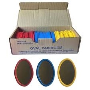 Espelho oval de bolso cx c/36pçs   mugmar