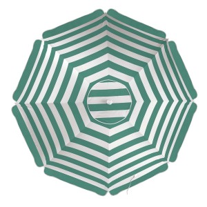 Guarda sol c/1pç aluminio 2,60m 3751 verde com branco