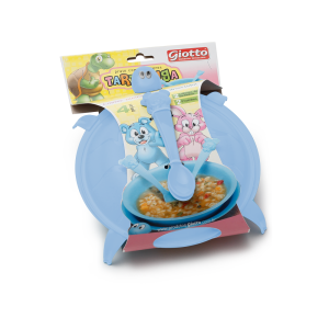 Kit prato tartaruga c/2pçs colheres azul 095az Giotto