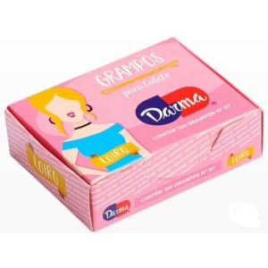Grampo cabelo n.7 loiro c/5cxs darma