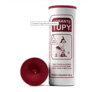 Tinta tupy bordo 16 c/6pçs algodão tingir roupa