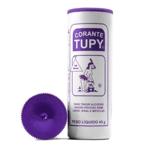 Tinta tupy roxo 19 c/6pçs algodão tingir roupa