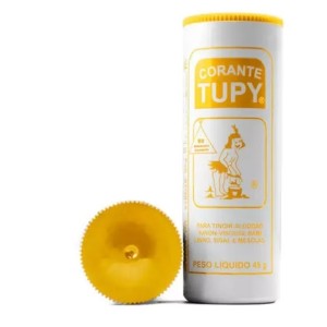 Tinta tupy amarelo canario 02 c/6pçs algodão tingir roupa