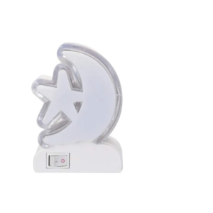 Mini luminaria fluorescente c/1pç wx939 lua estrela bivolt