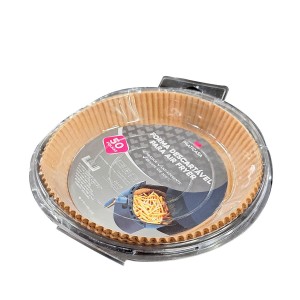 Forma de papel p/ air fryer 20cm redonda c/50 folhas GL0557