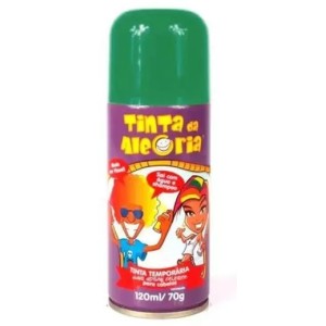 Tinta alegria verde p/ cabelo 120ml /70g c/1pç da alegria