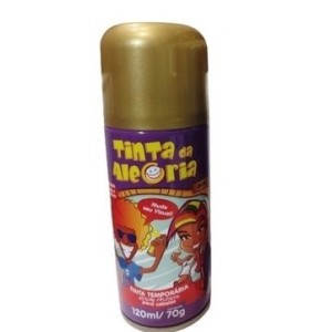 Tinta alegria ouro p/ cabelo 120ml 70g c/1pç dalegria