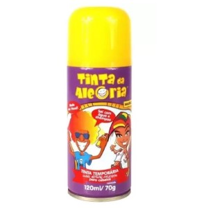 Tinta alegria amarela p/ cabelo 150ml  80gc/1pç  dalegria
