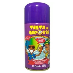 Tinta alegria roxo p/ cabelo 120ml  70g c/1pç dalegria
