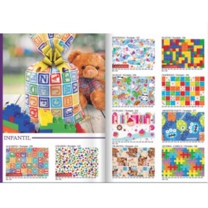 Saquinho presentes 35x53 pct c/50 unid infantil sortido gala pais filhos