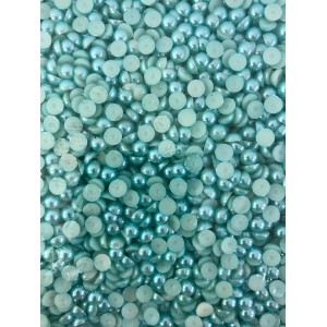 Pérolas meia bola 10mm azul claro c/1pct