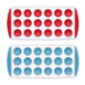 Forma gelo redondo c/1pç fg-01 silicone c/18 cubos western