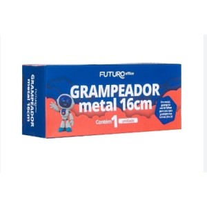 Grampeador c/1pç fo262212 metal 16cm p/50 folhas futuro