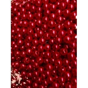 Perolas abs 5mm 500gr vermelha c/1pct