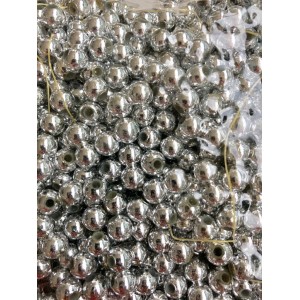 Perolas abs 8mm 500gr prata c/1pct