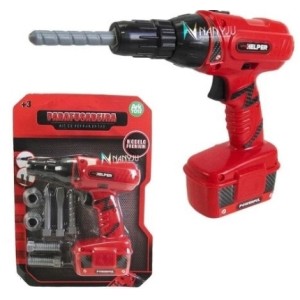 Brinquedo ferramentas c/ acessórios (2 pilha aa ) mohnish