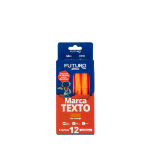 Marca texto laranja c/12pçs fo272204 futuro