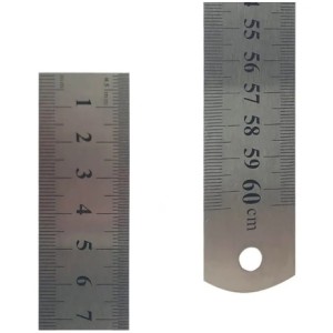 Regua inox 60 cm  983 c/1pç