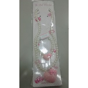 Conjunto c/1 colar + pulseira c/2 pçs 2398-b cjinf8
