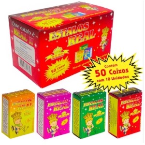 Estalinho real 50 caixinhas c/10pçs cada  892 real seda