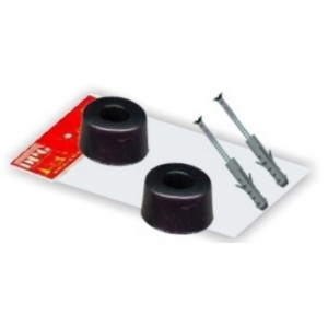 Batente pvc 1/2 c/ parafuso e bucha kit c/2 jogos  0850 dpg