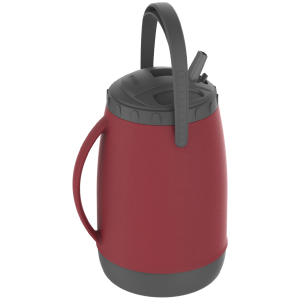 Garrafa isotérmica atacama 2,5l com bico vermelho soprano