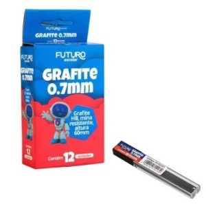 Grafite 0,7mm fe102201 1 caixa c/12 tubos futuro