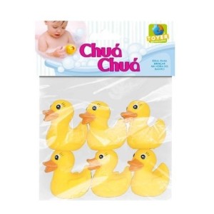 Brinquedo chua chua kit 6 patinhos sol 3205 toyer