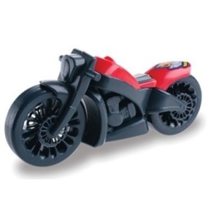 Brinquedo moto custom 66 na solapa c/1 pç 374s amar e